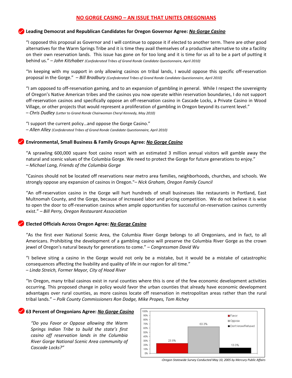No Gorge Casino – an Issue That Unites Oregonians