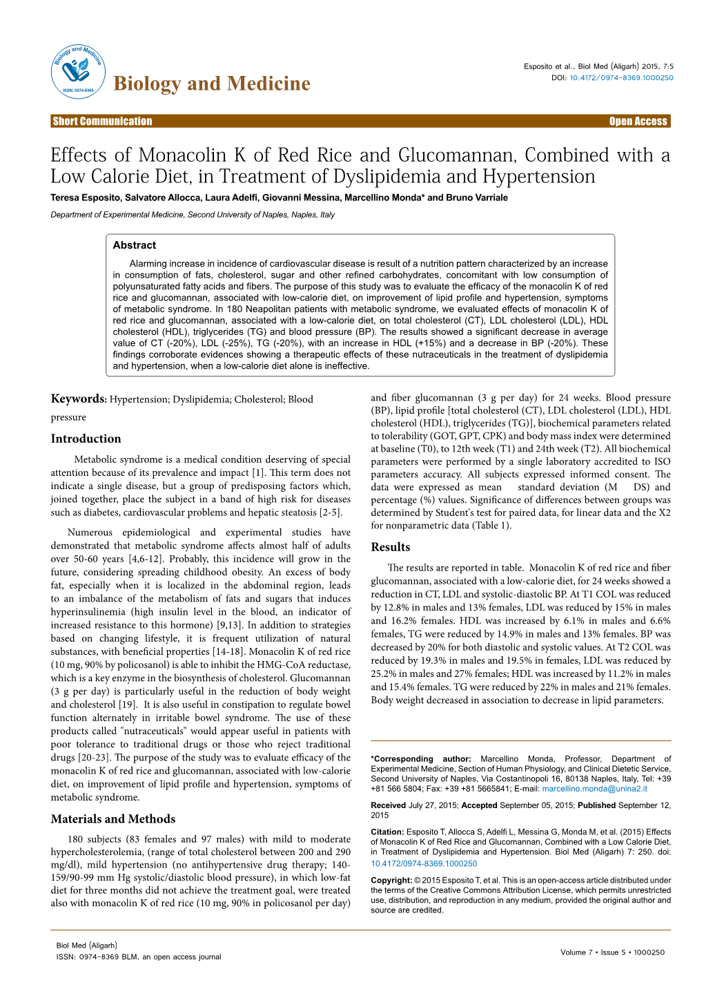 Effects of Monacolin K of Red Rice and Glucomannan, Combined With