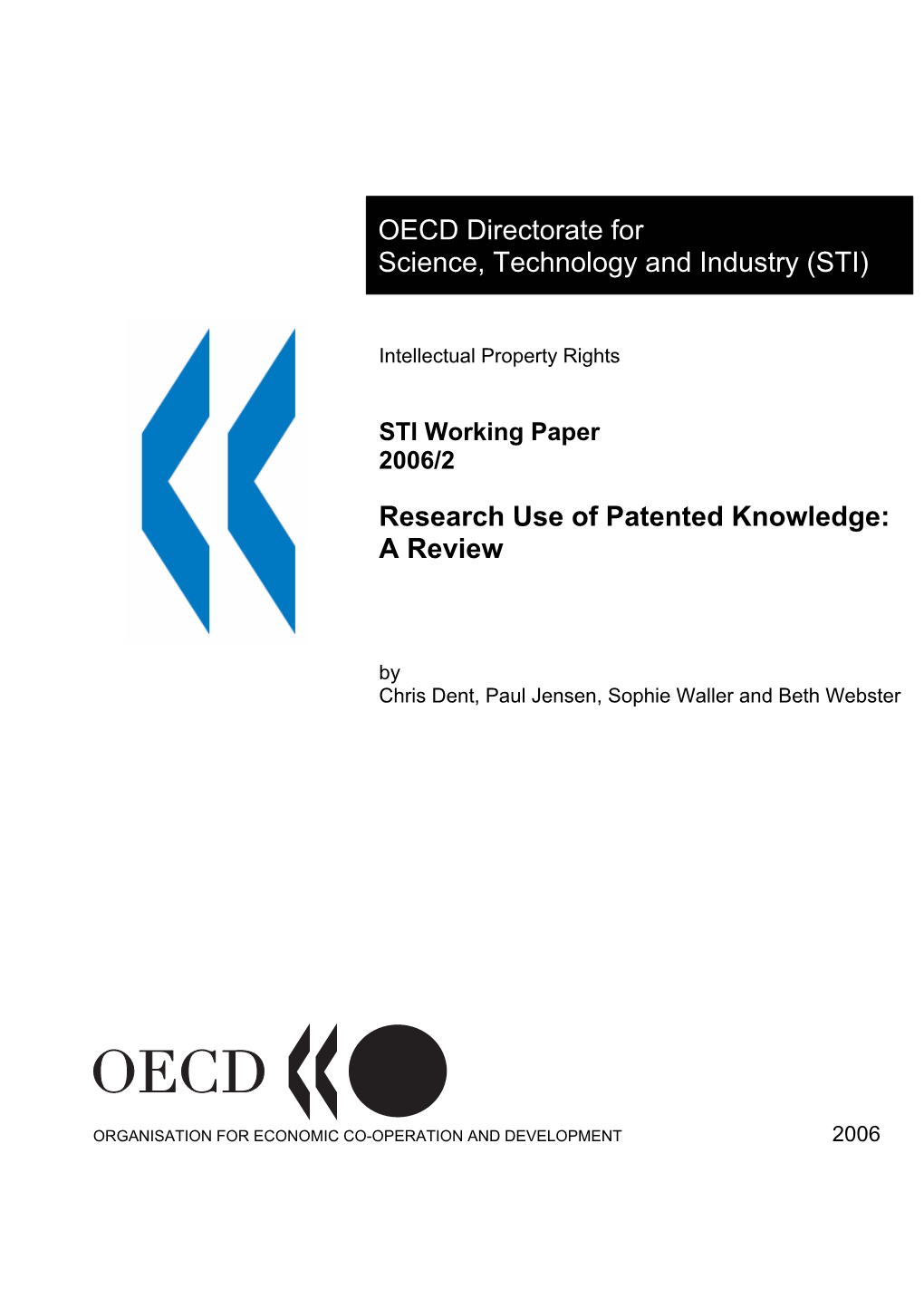 Research Use of Patented Knowledge: a Review