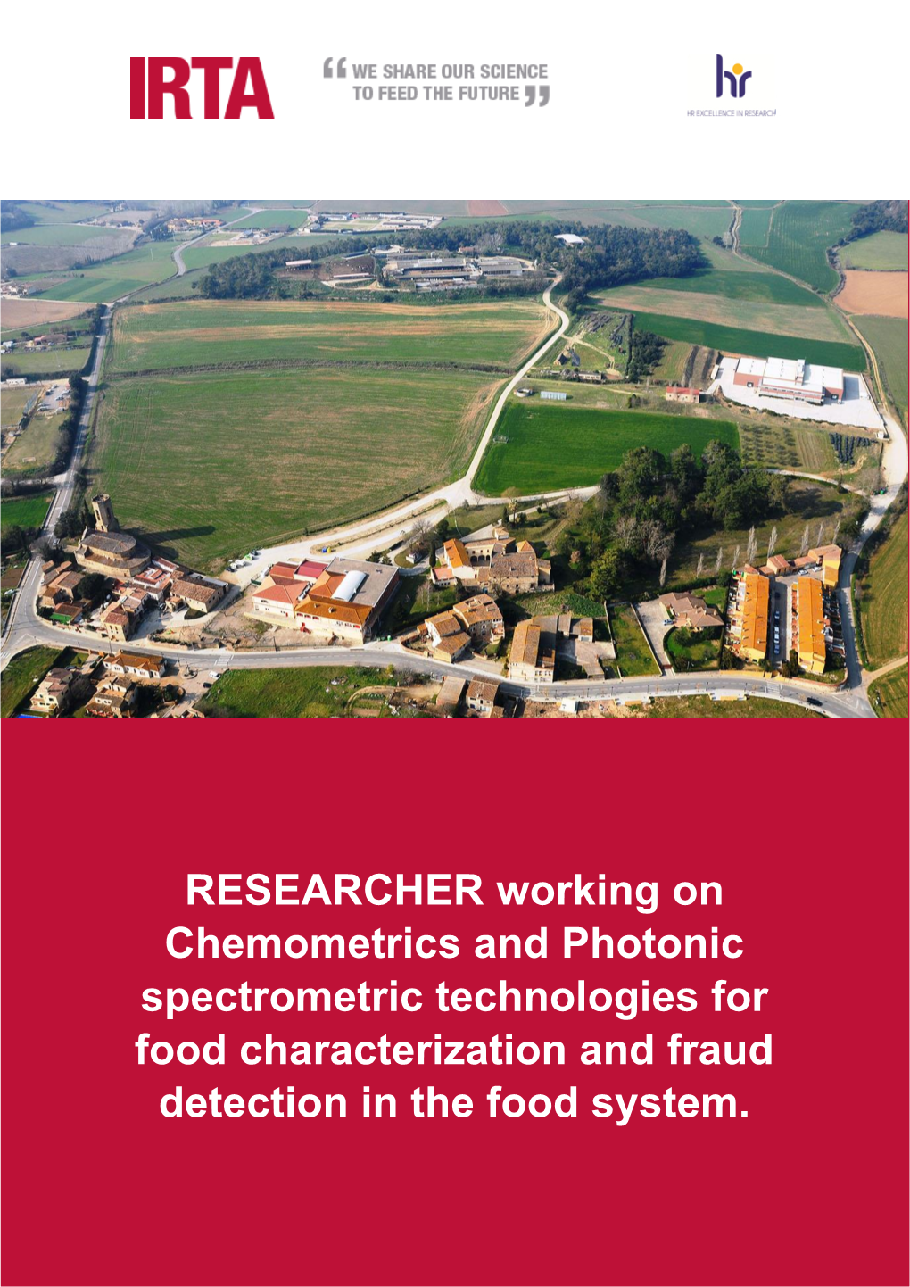 RESEARCHER Working on Chemometrics and Photonic Spectrometric Technologies for Food Characterization and Fraud