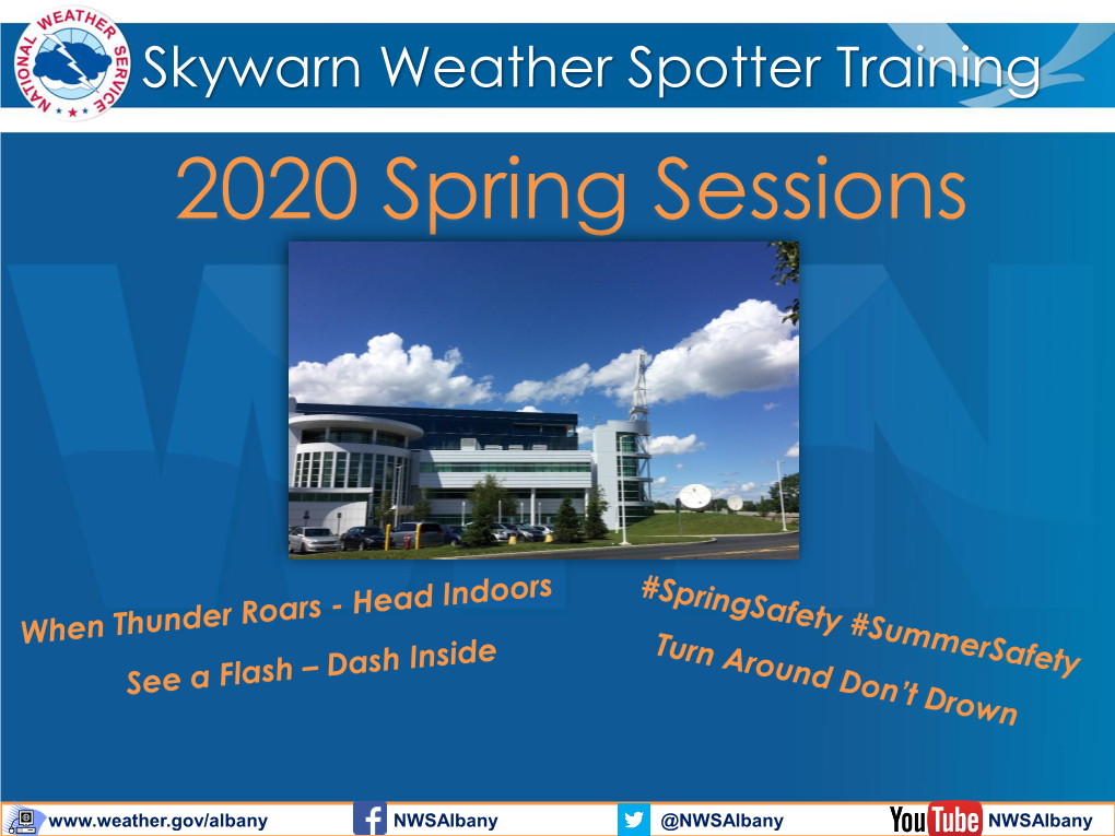Skywarn Weather Spotter Powerpoint Presentation
