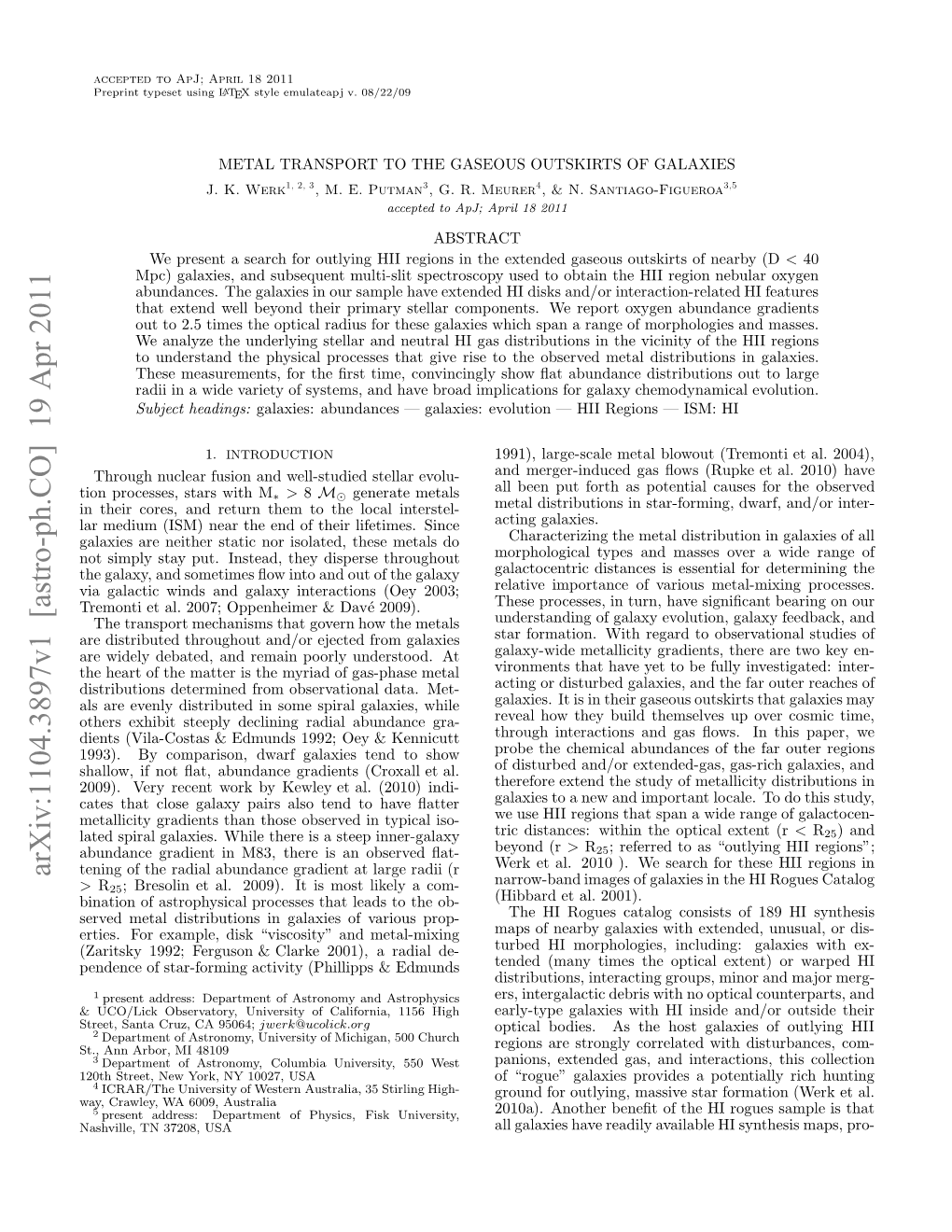 Arxiv:1104.3897V1