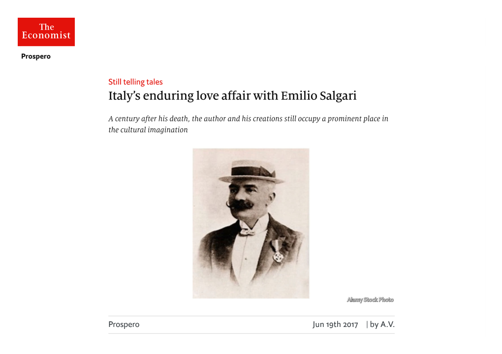 Italy's Enduring Love Affair with Emilio Salgari