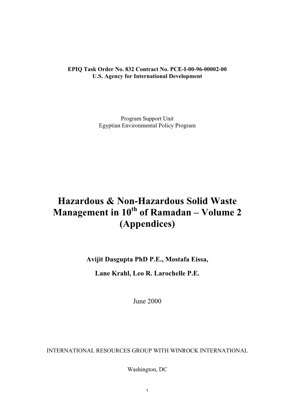 Hazardous & Non-Hazardous Solid Waste Management in 10 Of