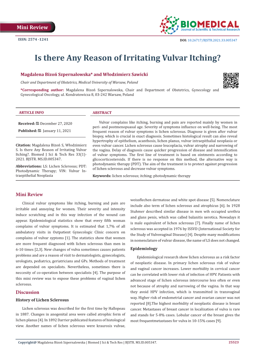 Is There Any Reason of Irritating Vulvar Itching?