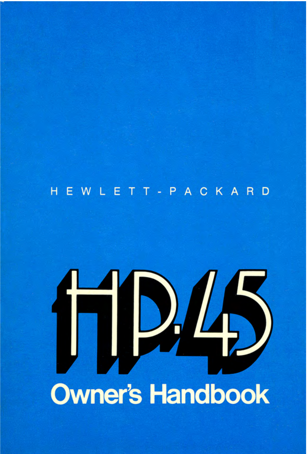 HP-45 Owner's Handbook