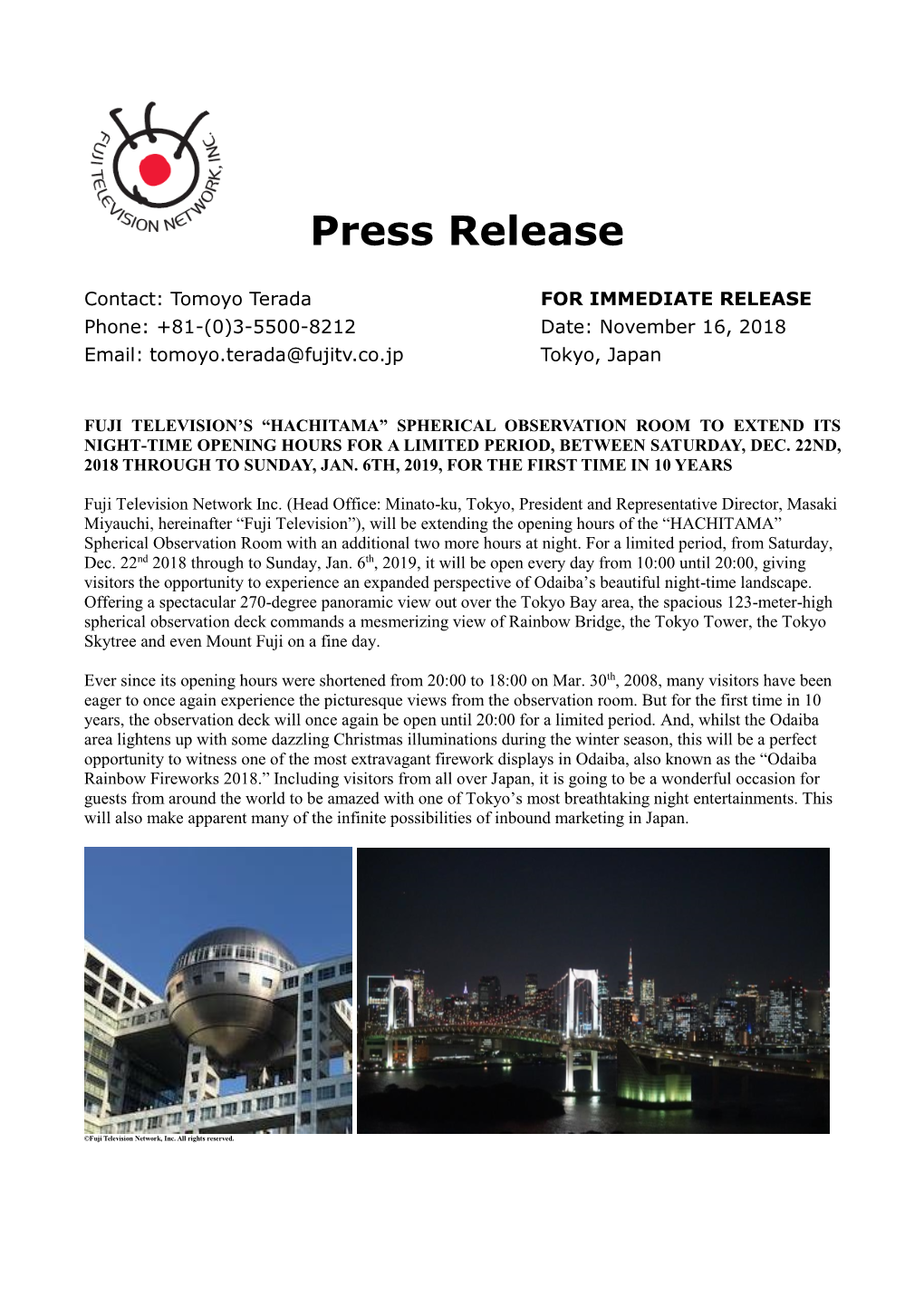 Press Release