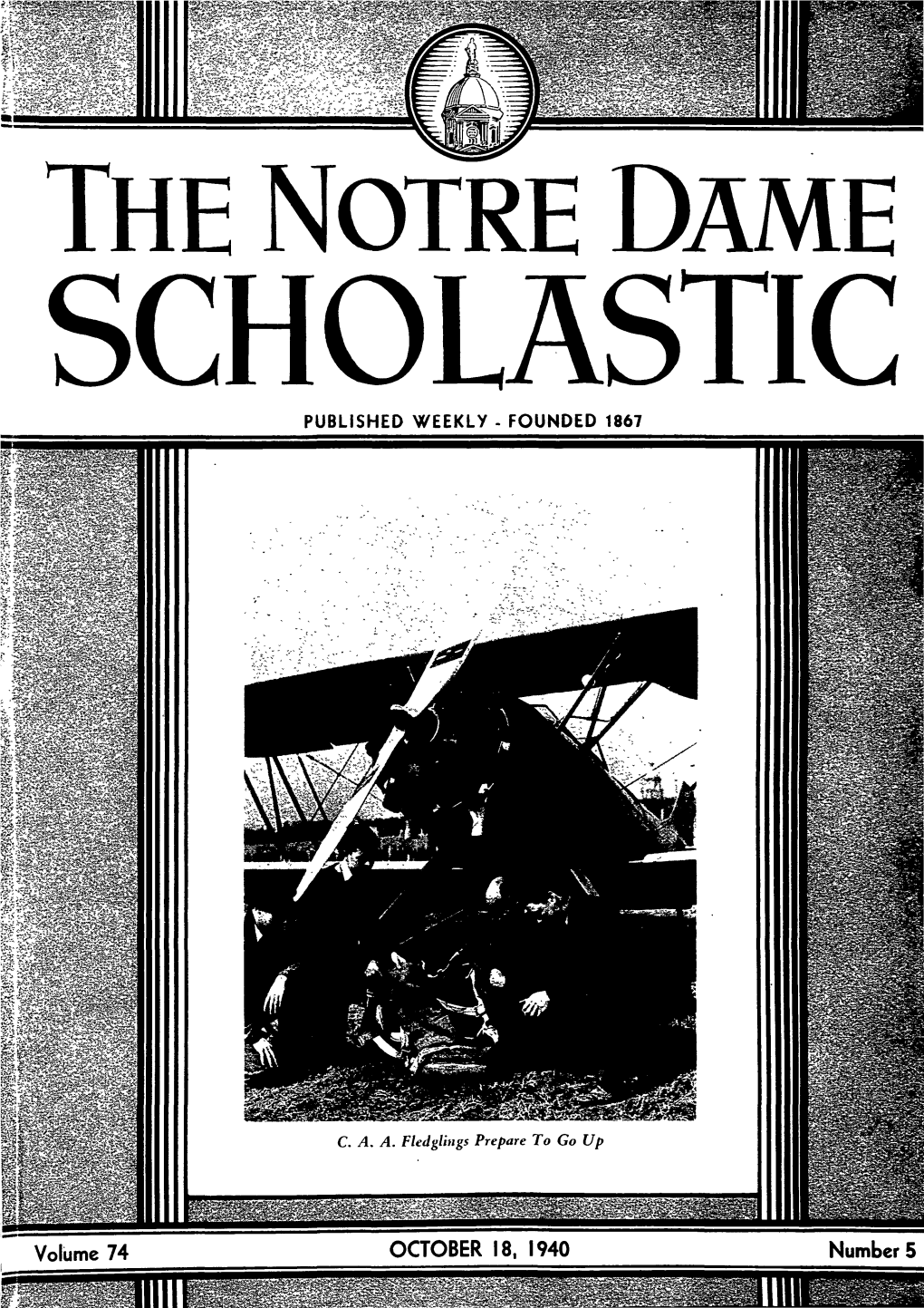 Notre Dame Scholastic, Vol. 74, No. 05