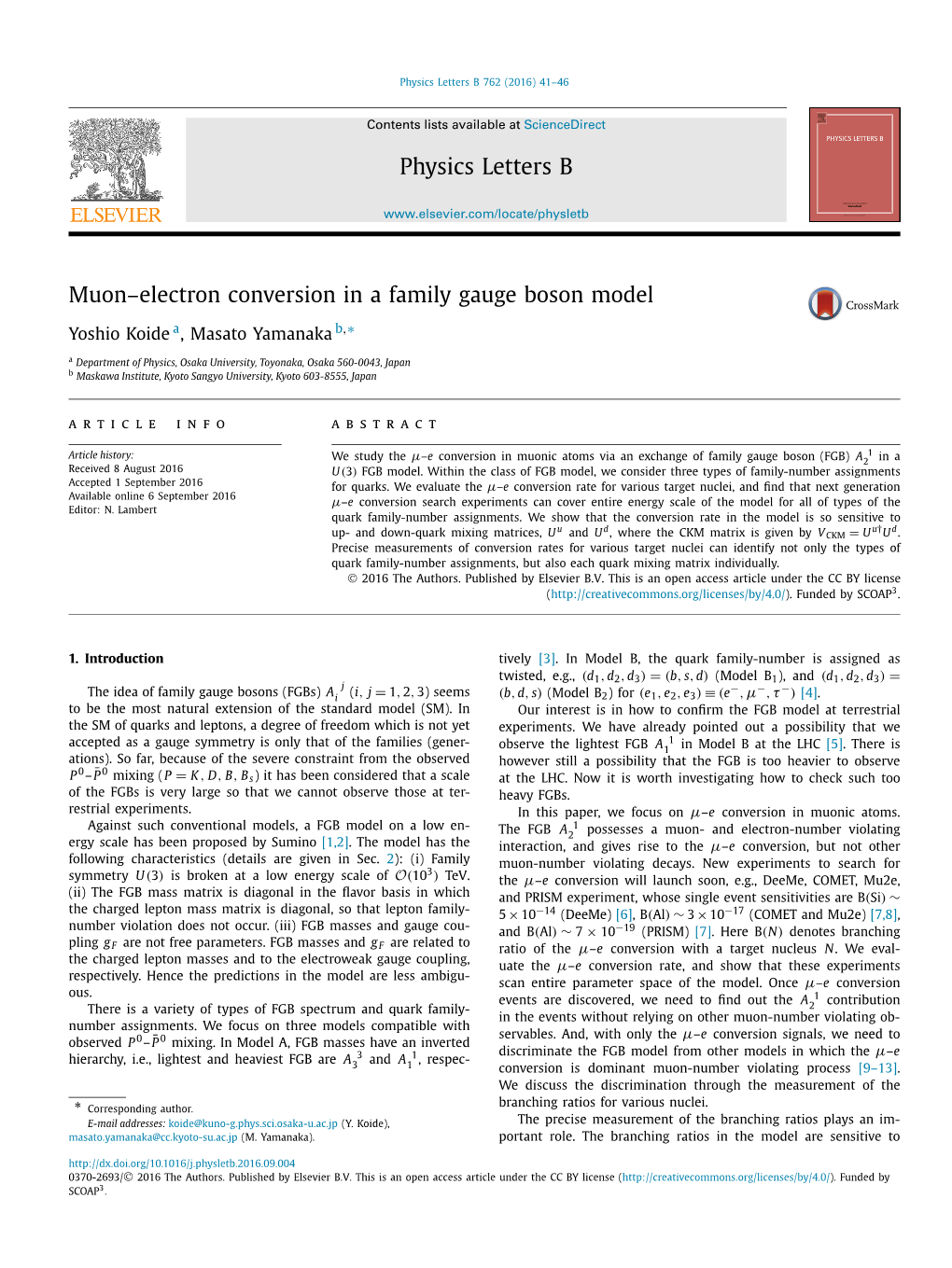 Muon–Electron Conversion in a Family Gauge Boson Model