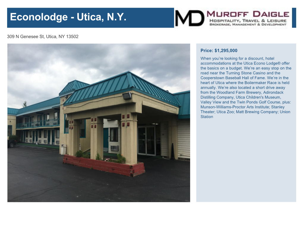 Econolodge - Utica, N.Y