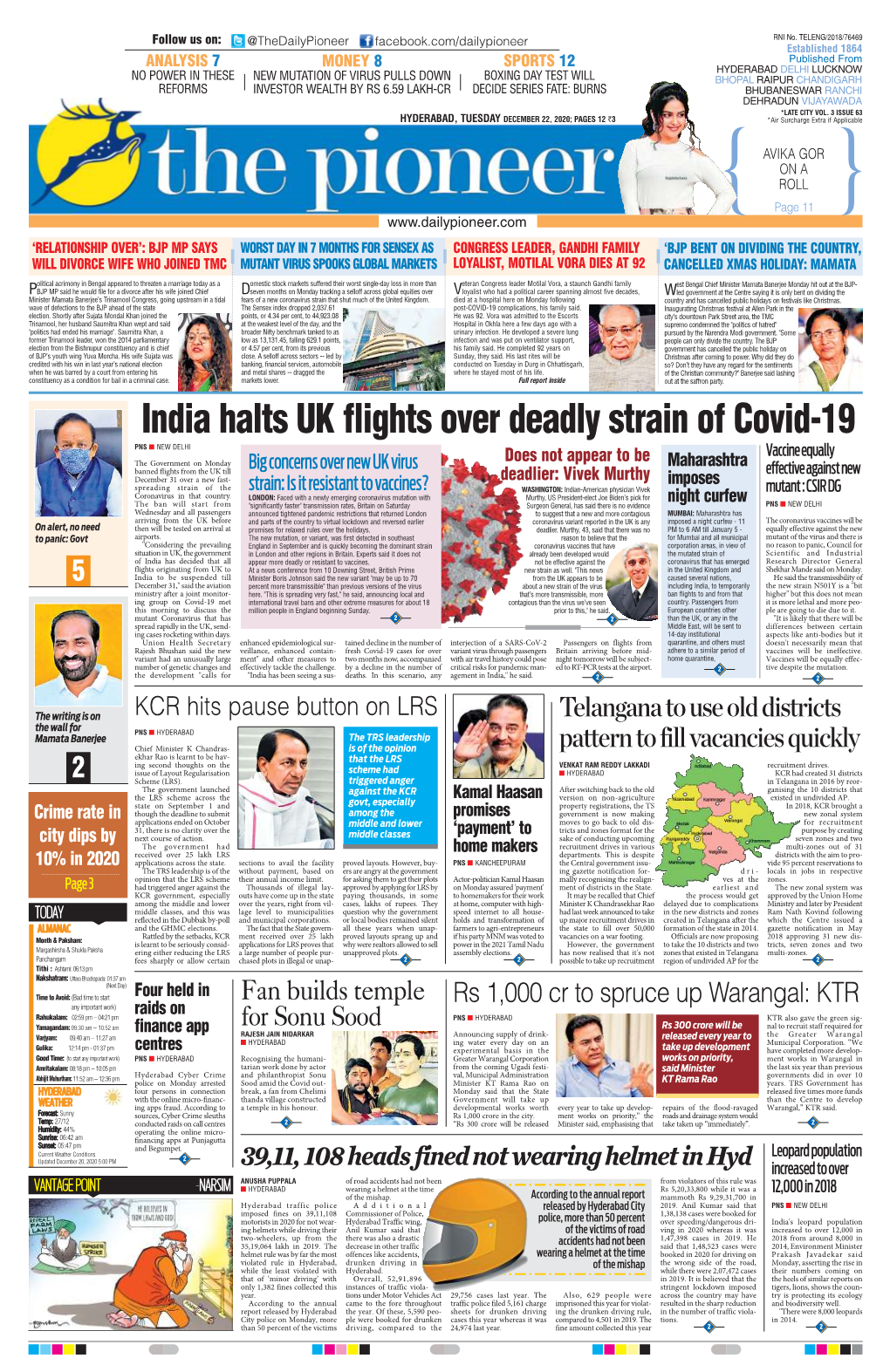 India Halts UK Flights Over Deadly Strain of Covid-19