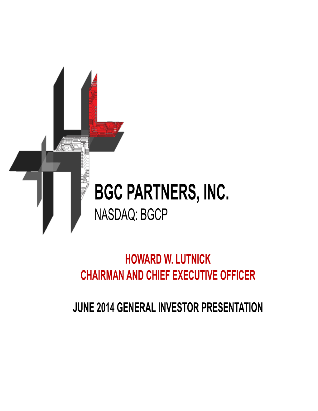 Bgc Partners, Inc. Nasdaq: Bgcp
