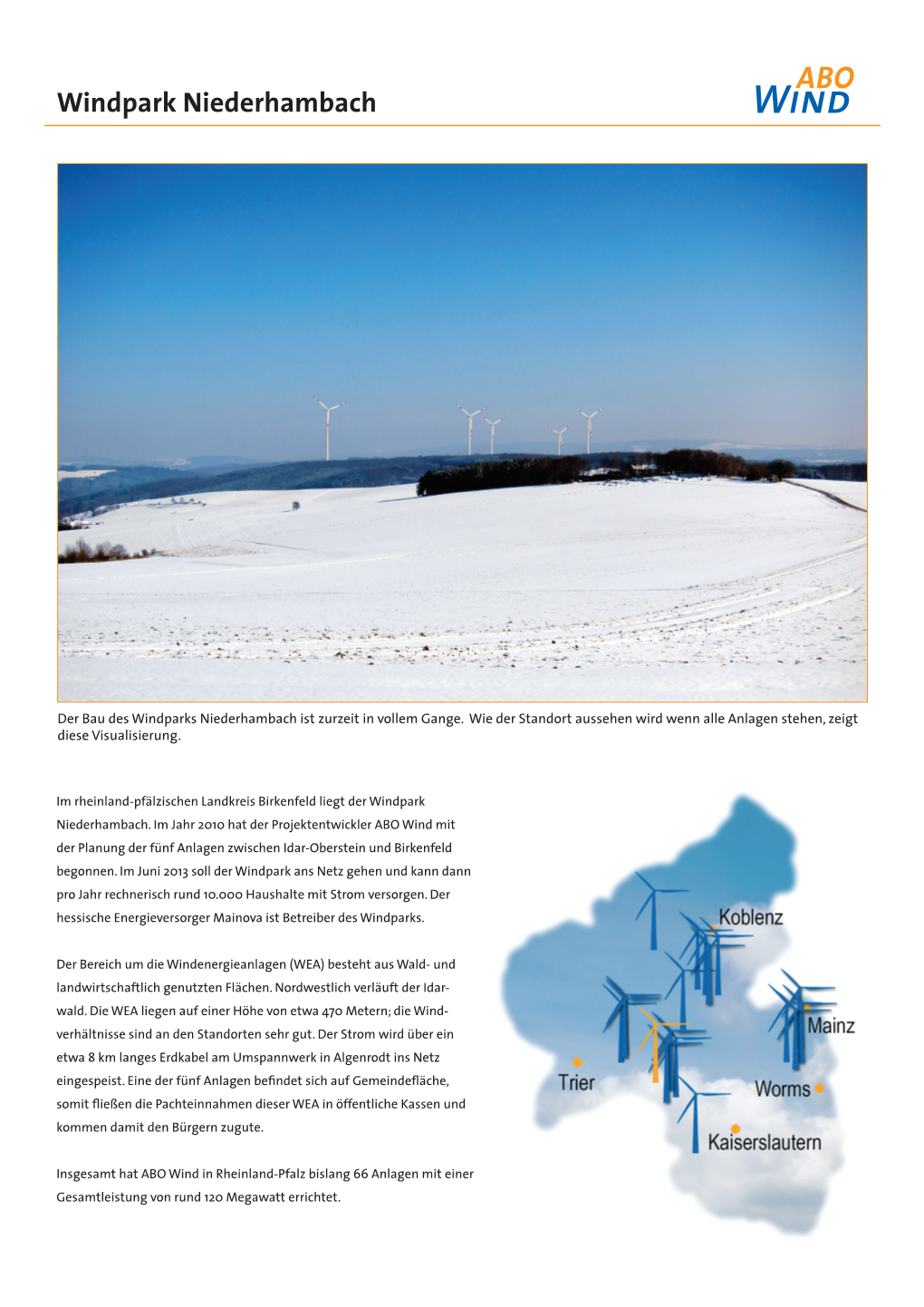 Windpark Niederhambach