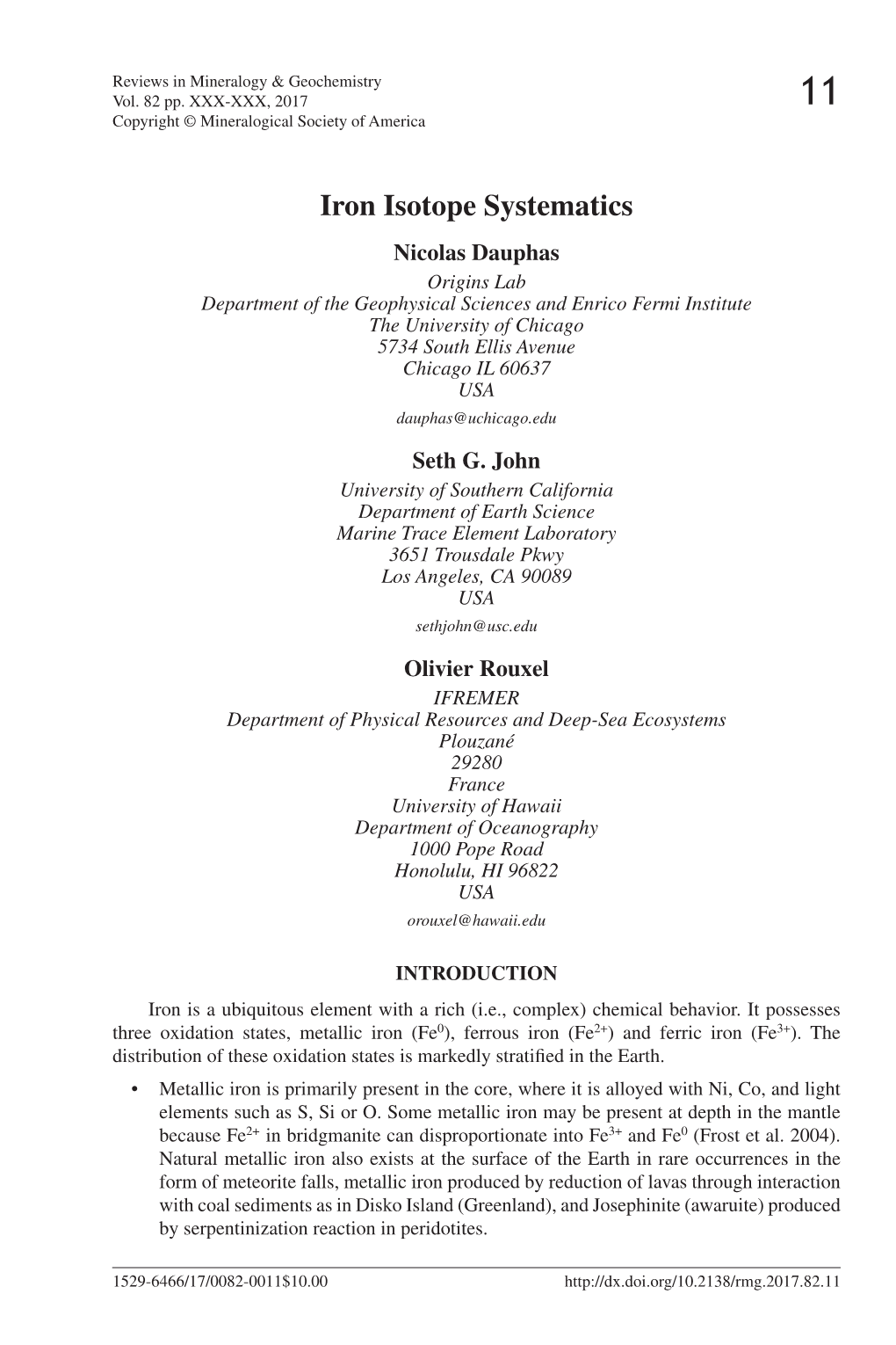 Iron Isotope Systematics