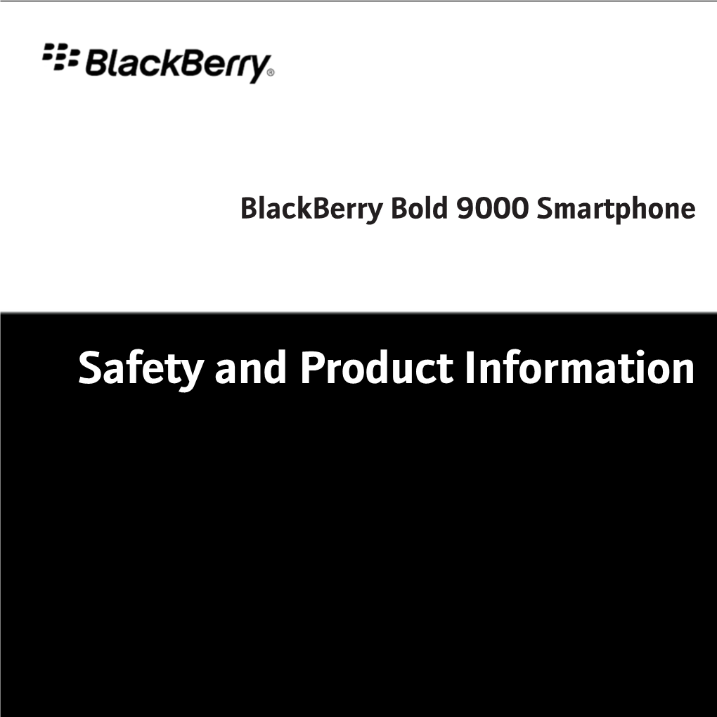 Blackberry Bold 9000 Smartphone