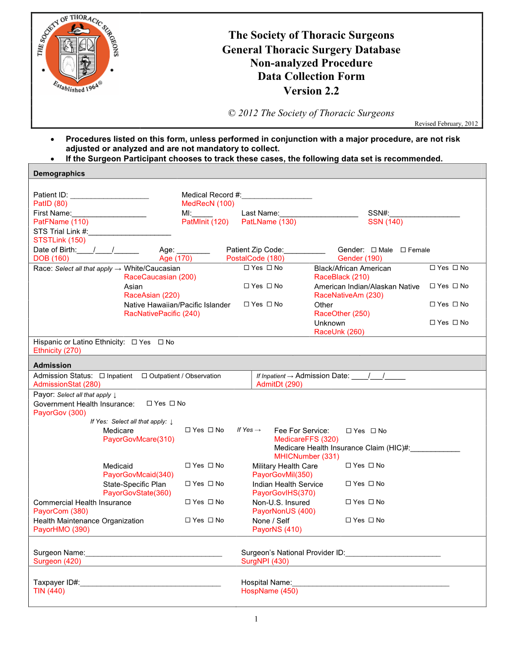 Annotated Non-Analyzed Procedure