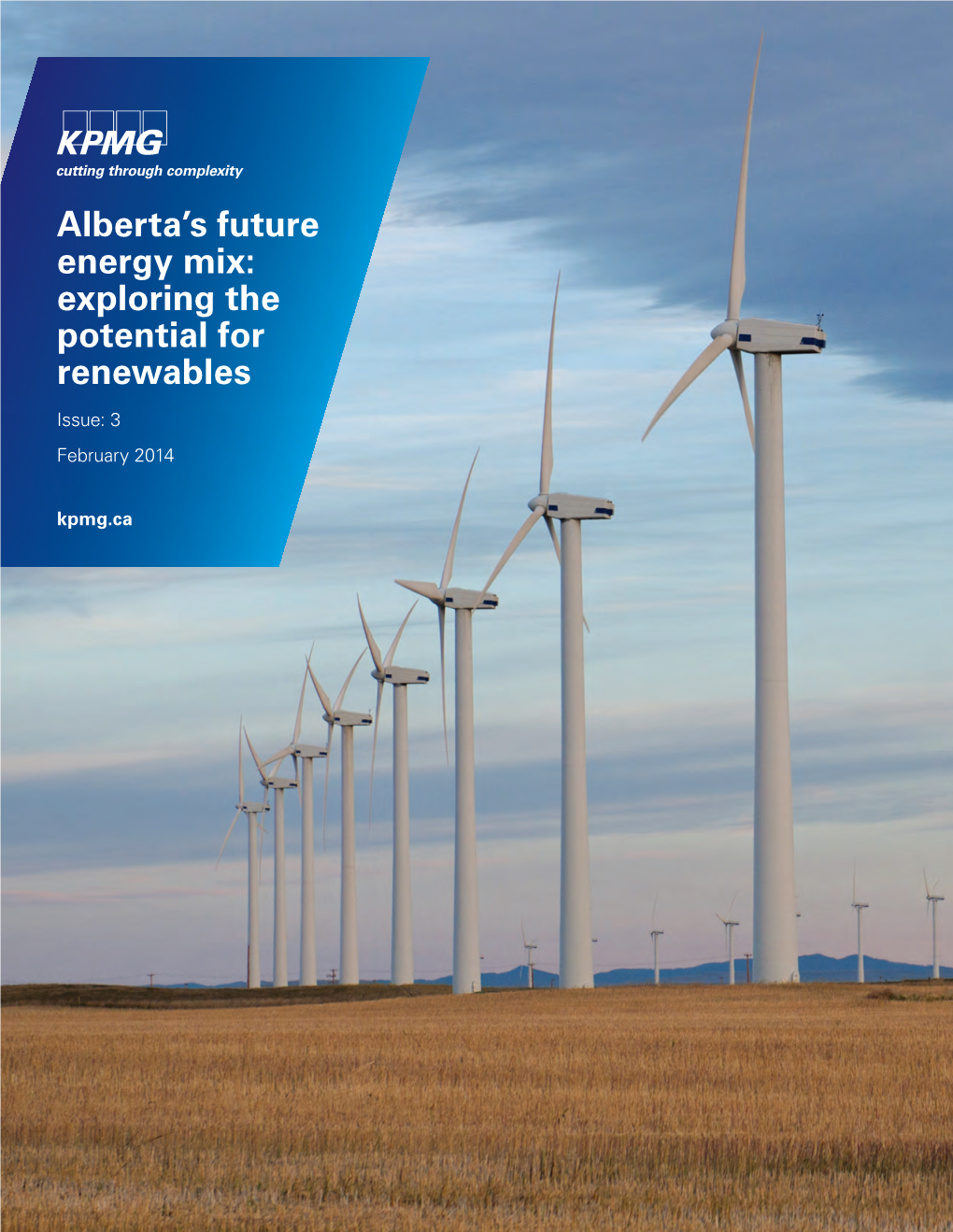 Alberta's Future Energy Mix: Exploring the Potential for Renewables
