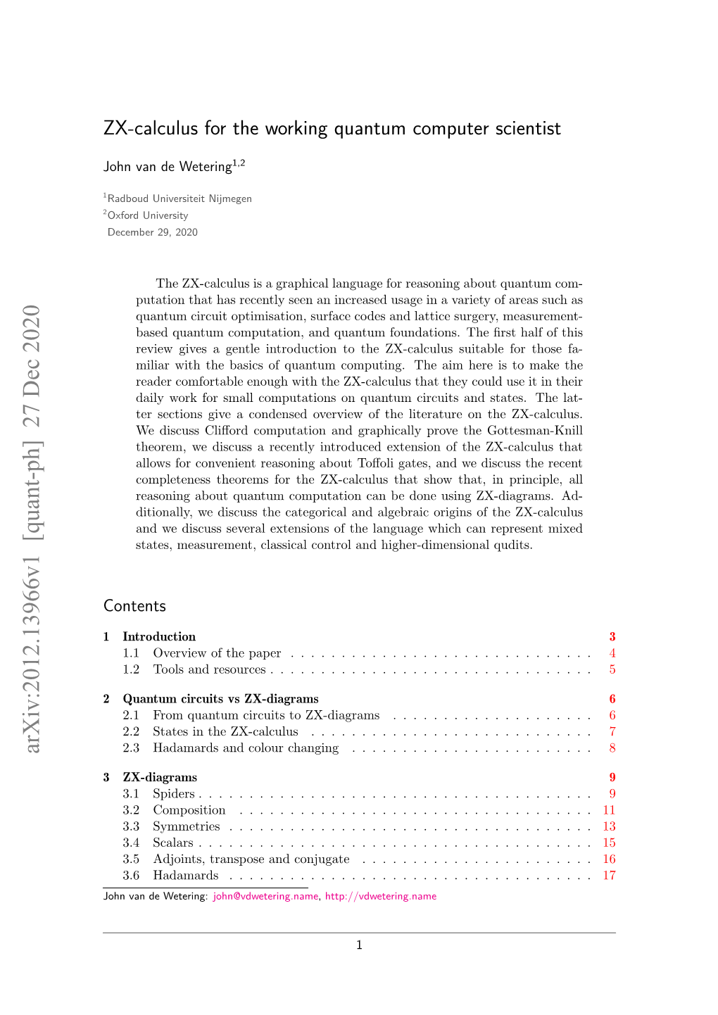 ZX-Calculus for the Working Quantum Computer Scientist