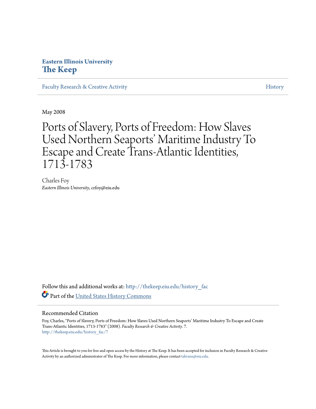 How Slaves Used Northern Seaports' Maritime Industry to Escape And