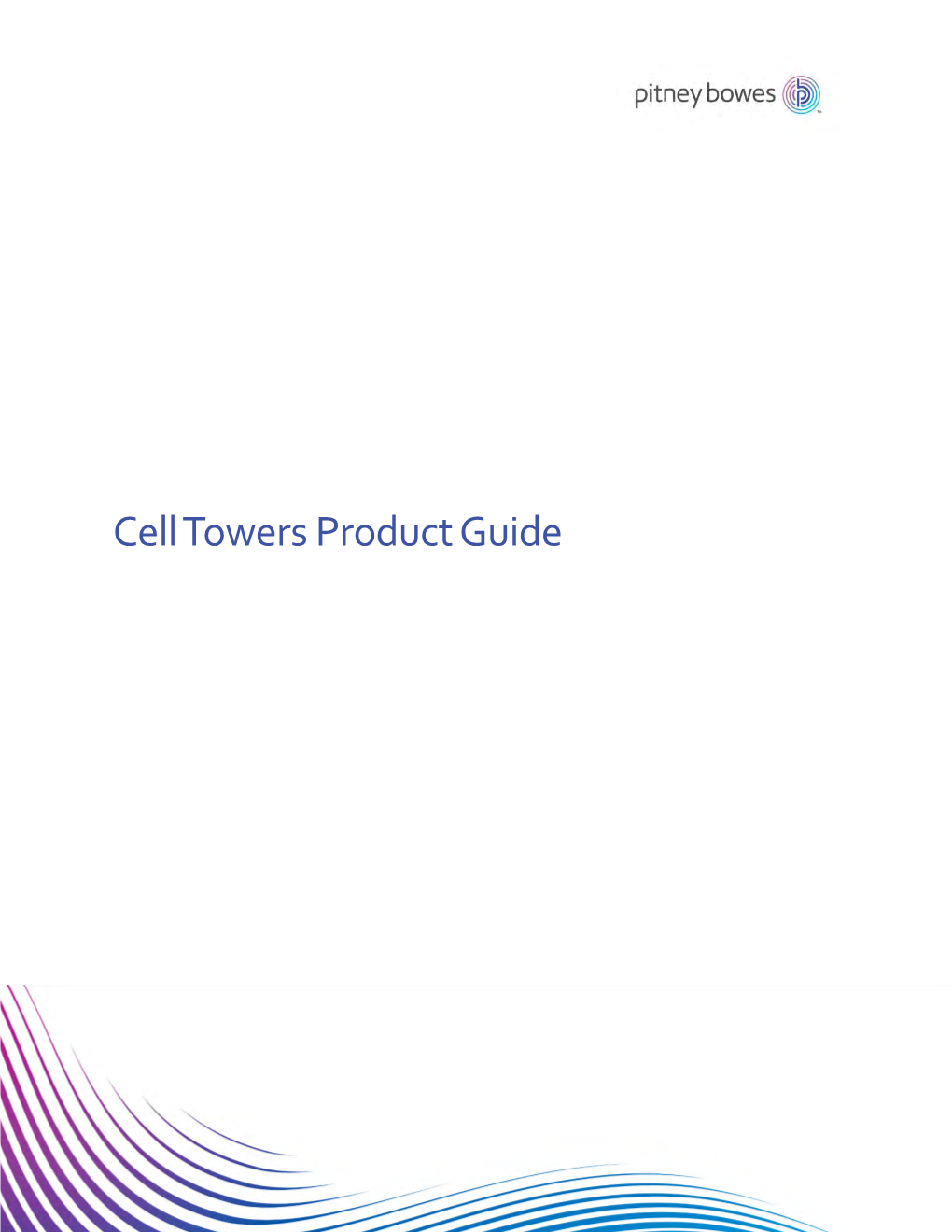 Cell Towers V2019 Product Guide