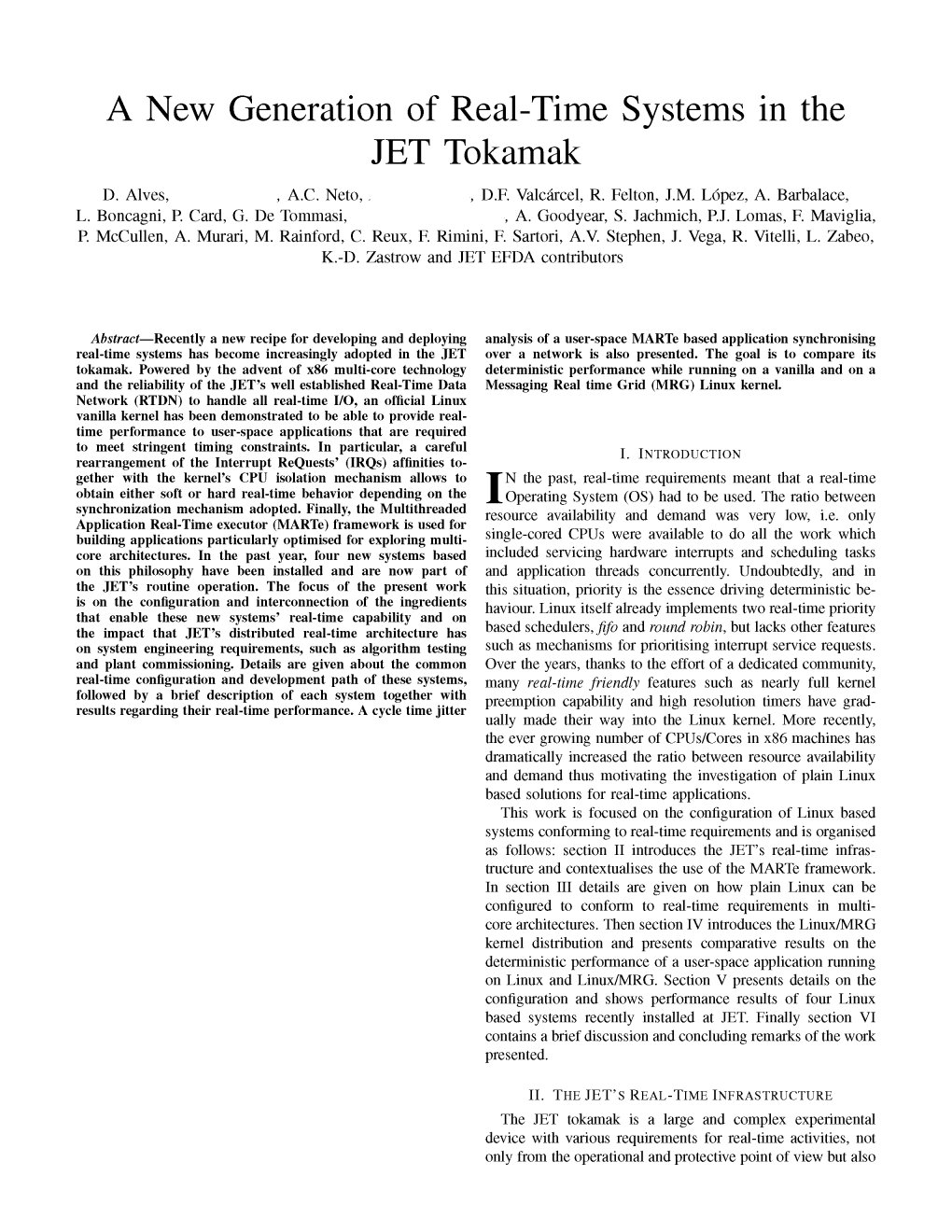 A New Generation of Real-Time Systems in the JET Tokamak