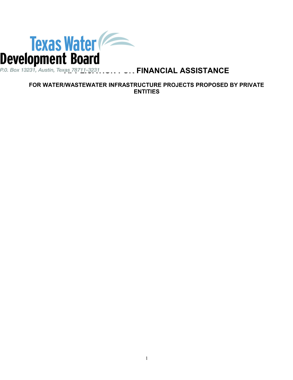 SRF Construction Loan Application 03-23-2009