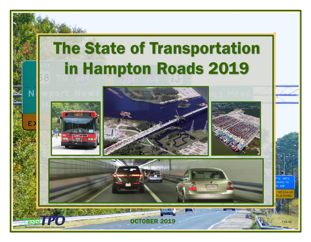State of Transportation in Hampton Roads 2019 Report