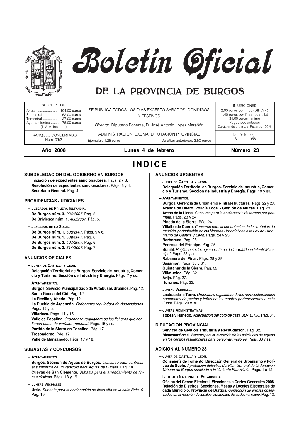 Boletín BOPBUR