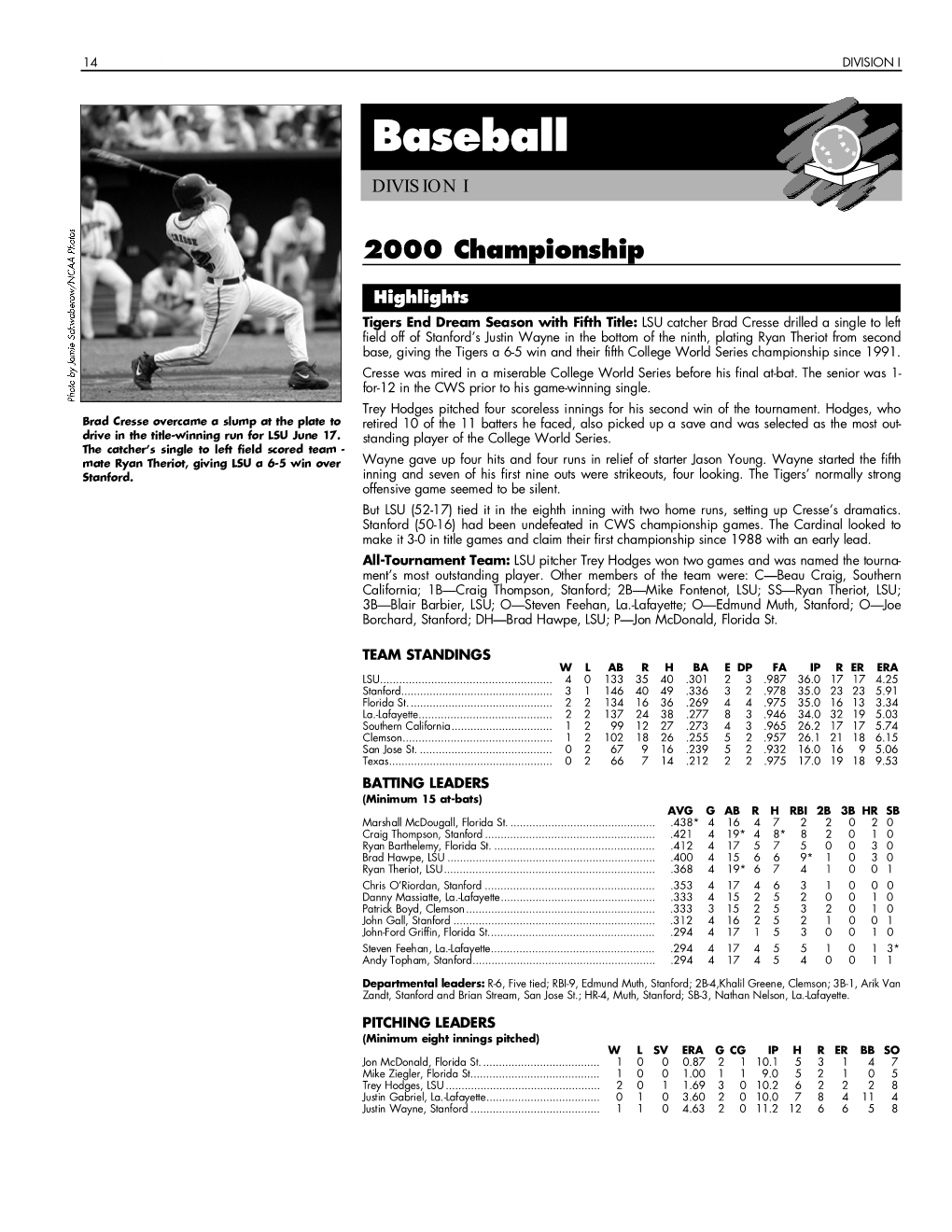 1999-00 NCAA Men's Baseball Championships