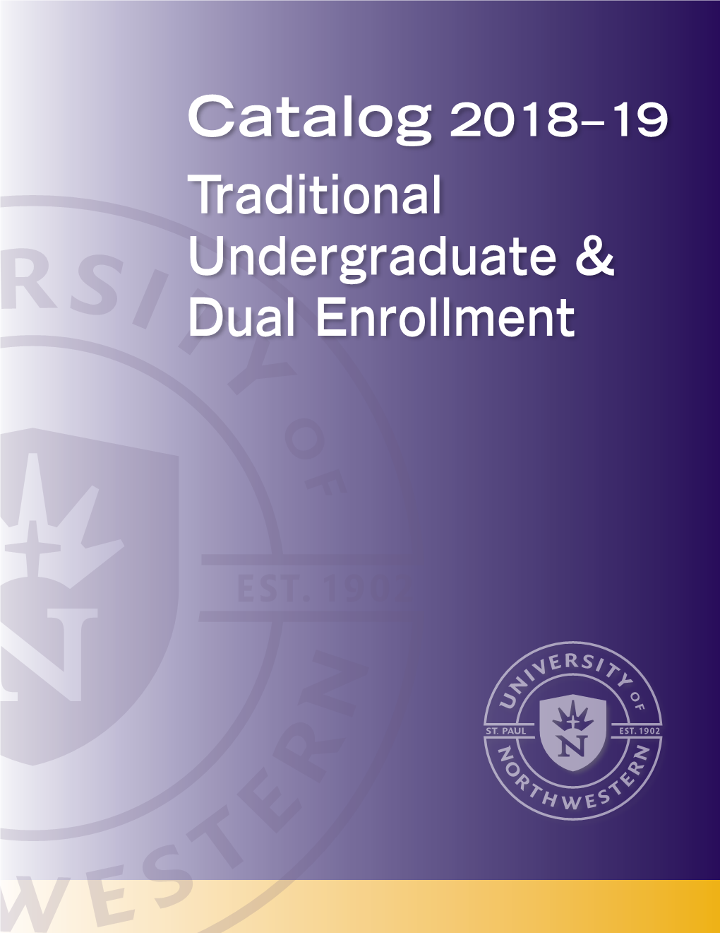 2018-19 Traditional Undergraduate & Dual Enrollment