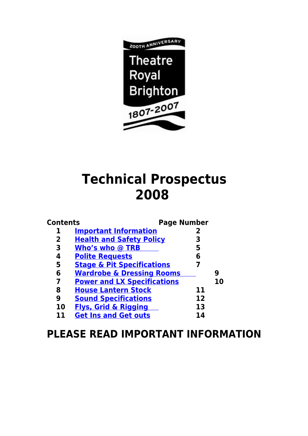 Technical Prospectus