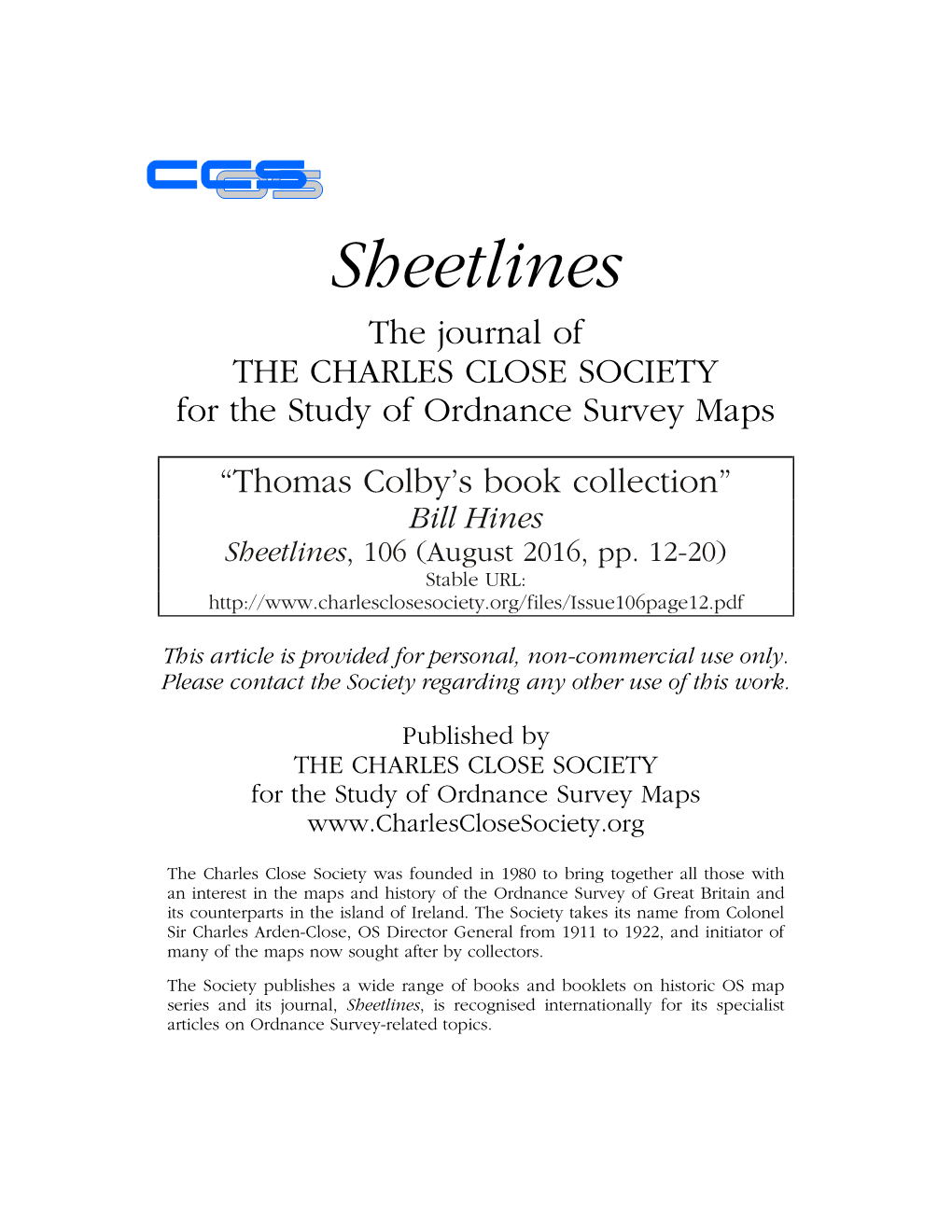 Thomas Colby's Book Collection