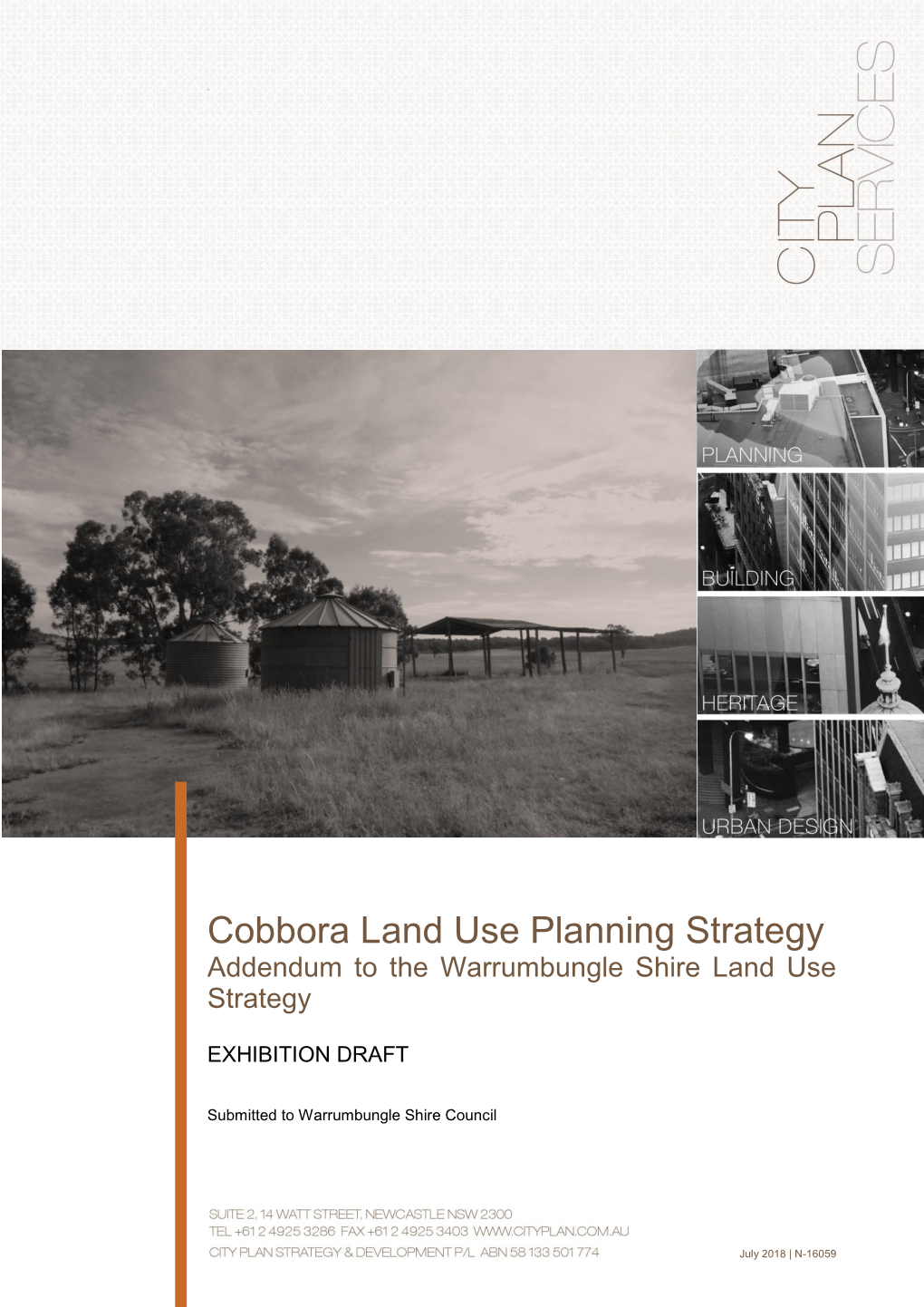 Cobbora Land Use Planning Strategy Addendum to the Warrumbungle Shire Land Use Strategy