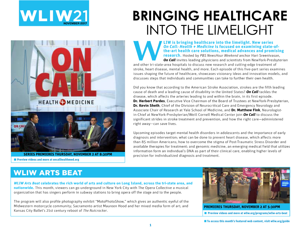 WLIW Is Bringing Healthcare Into the Limelight. New Series