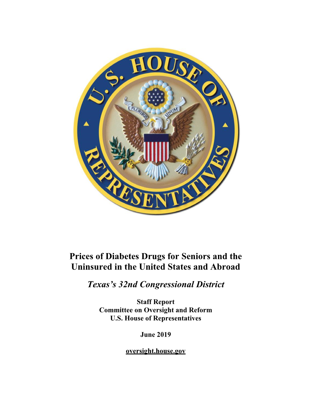 Diabetes Drug Report (TX-32)