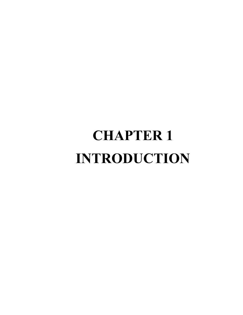 Chapter 1 Introduction