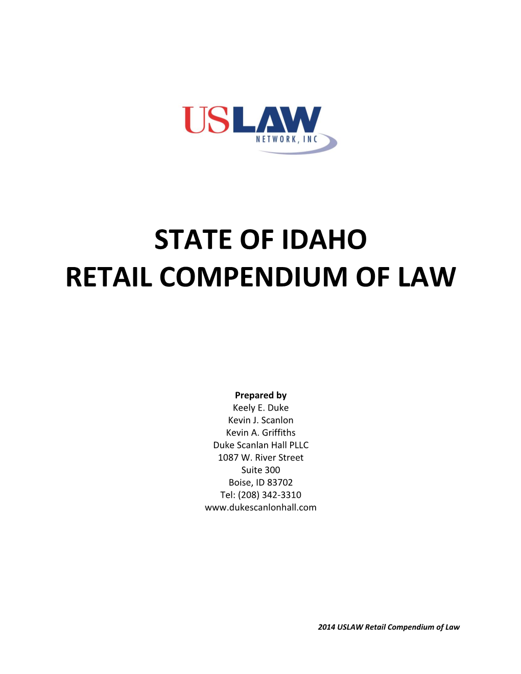 State of Idaho Retail Compendium of Law