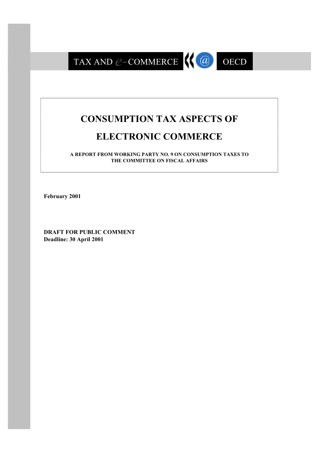 Consumption Tax Aspects of Electronic Commerce