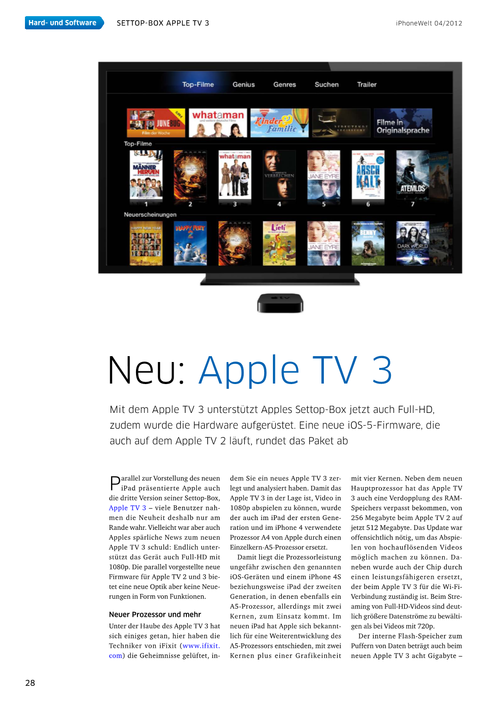 Neu: Apple TV 3
