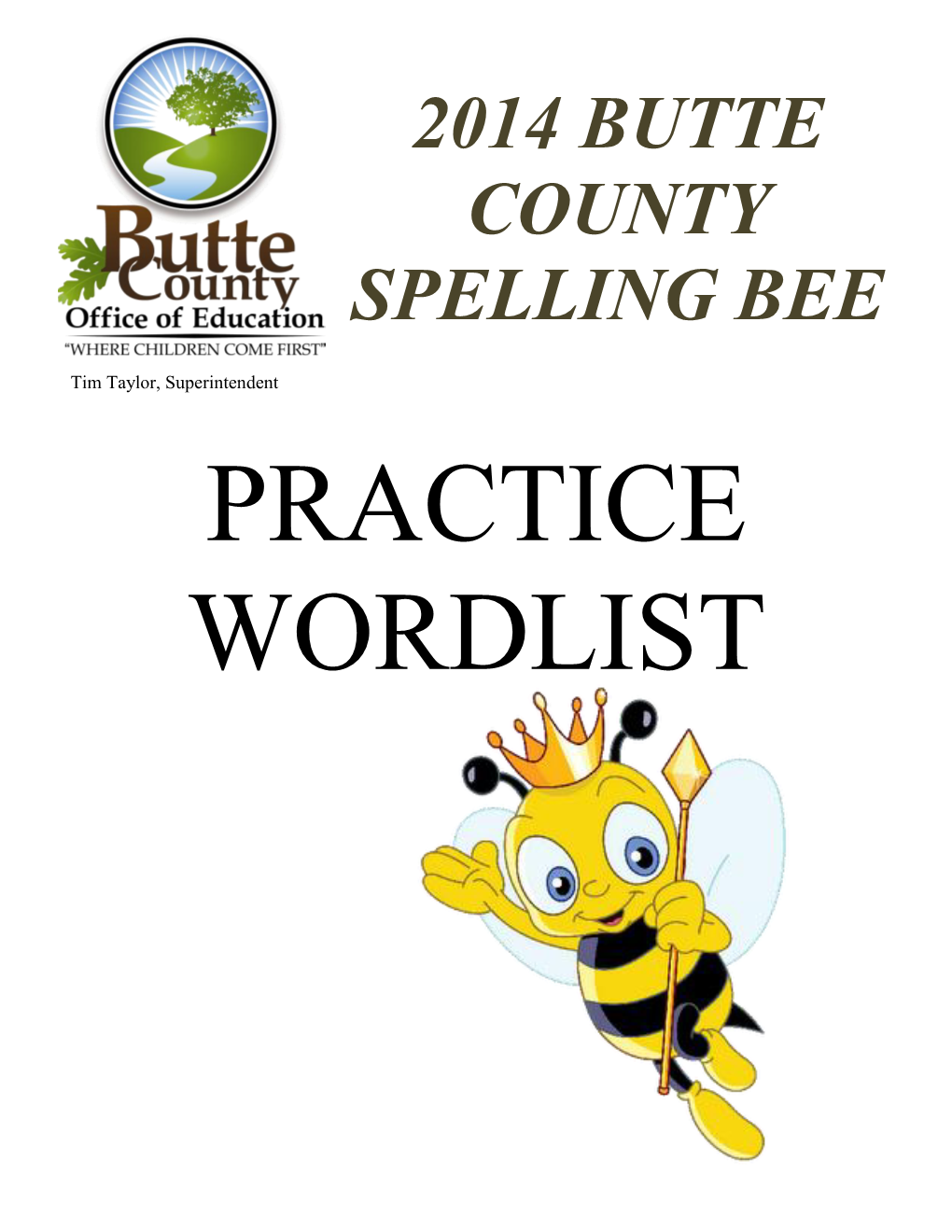 2014 Butte County Spelling Bee