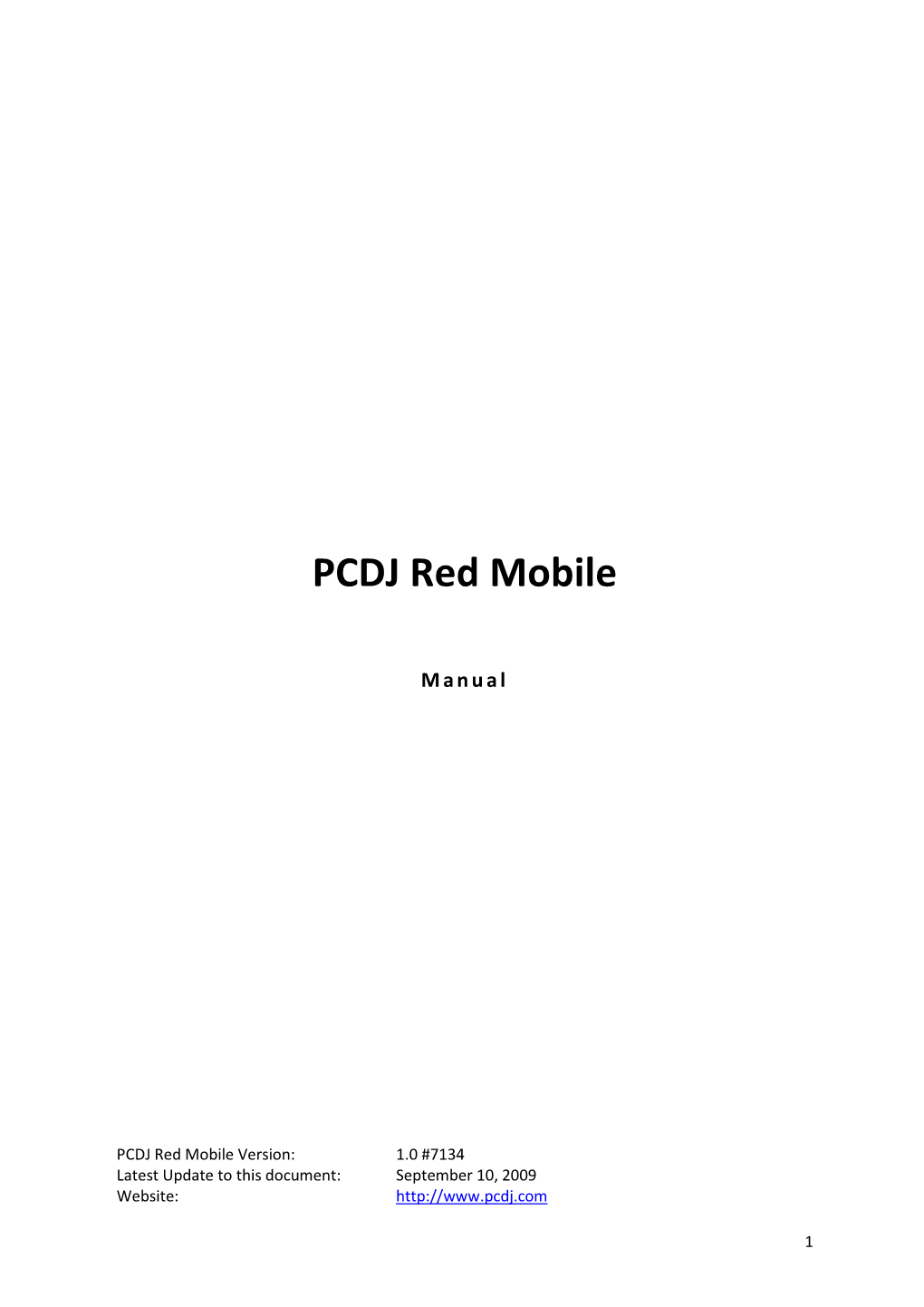 PCDJ Red Mobile Manual