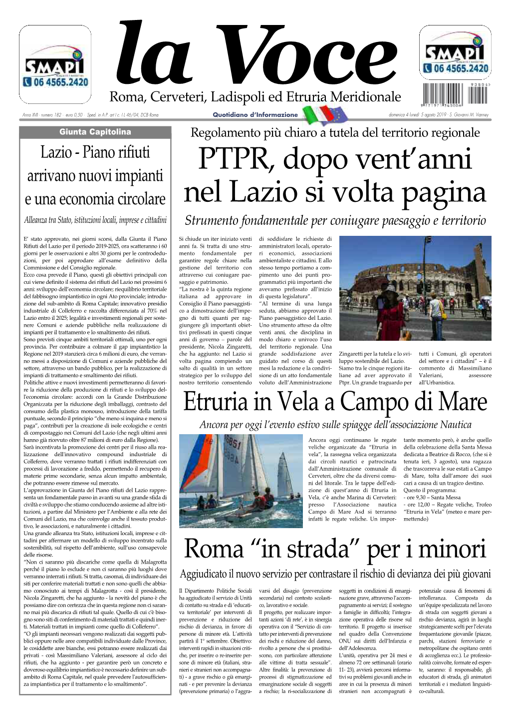PTPR, Dopo Vent'anni Nel Lazio Si Volta Pagina