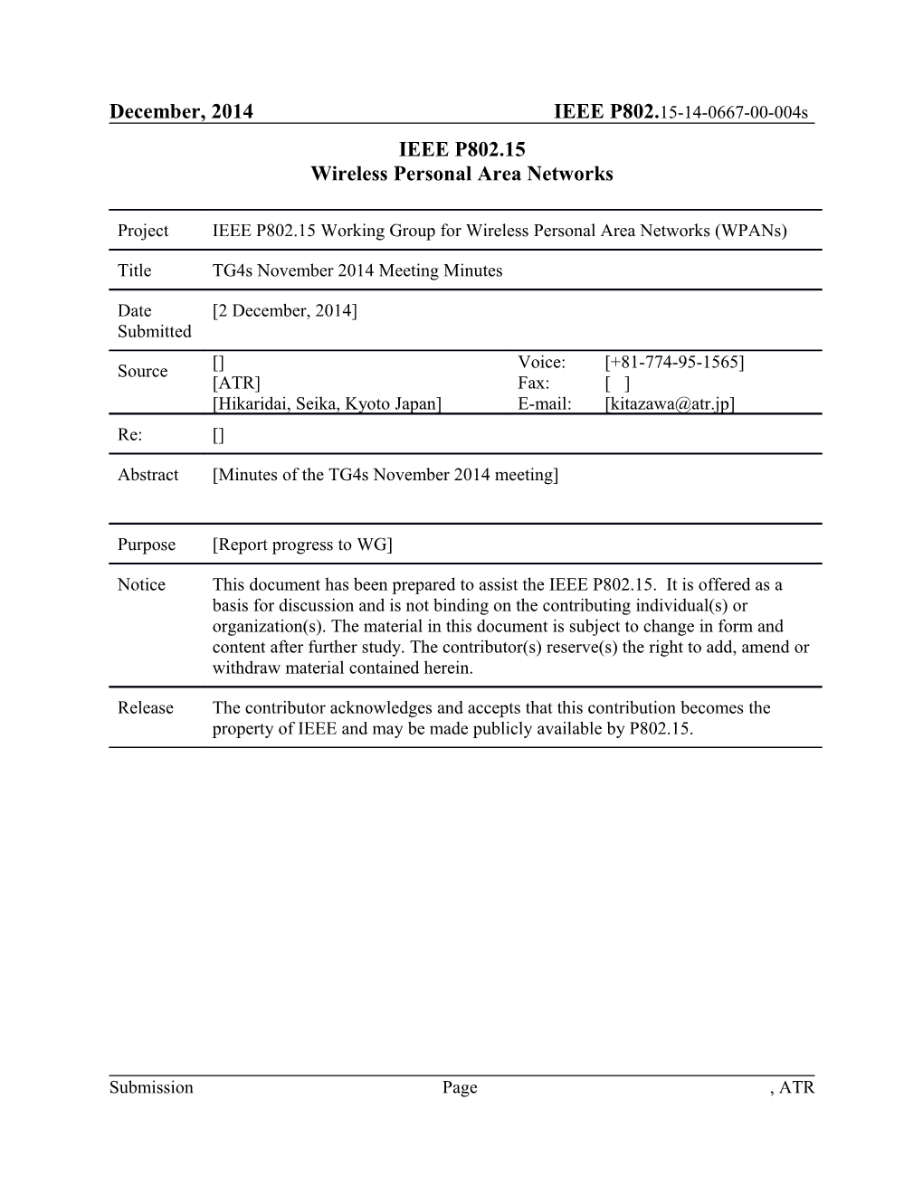 Wireless Personal Area Networks s47