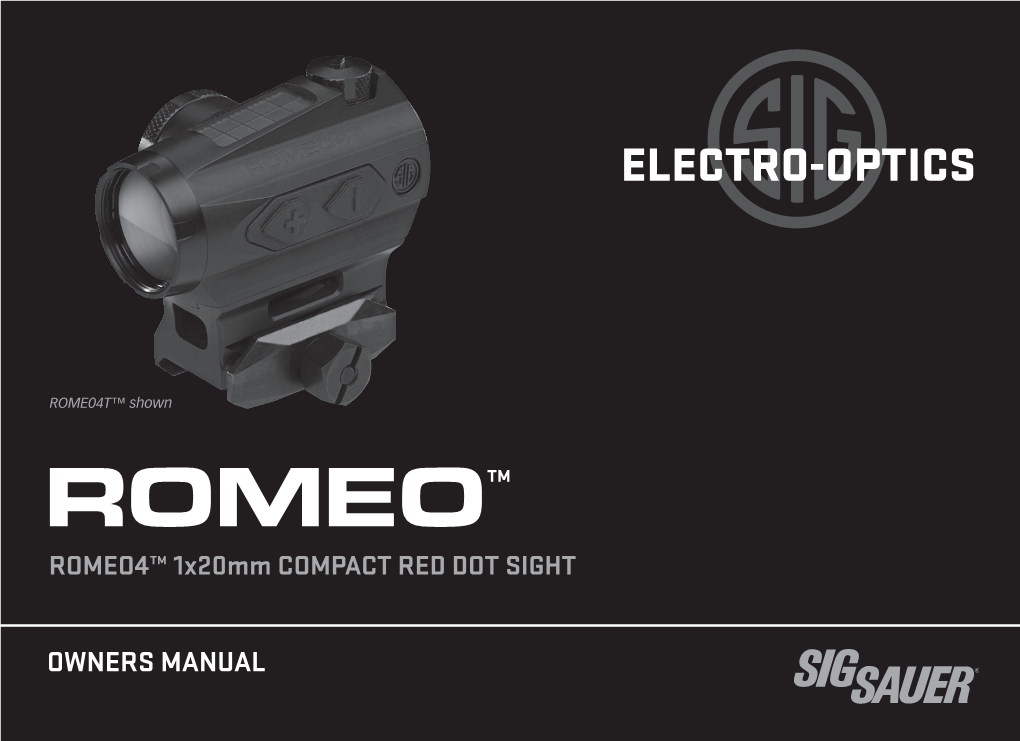 ROMEO4™ 1X20mm COMPACT RED DOT SIGHT