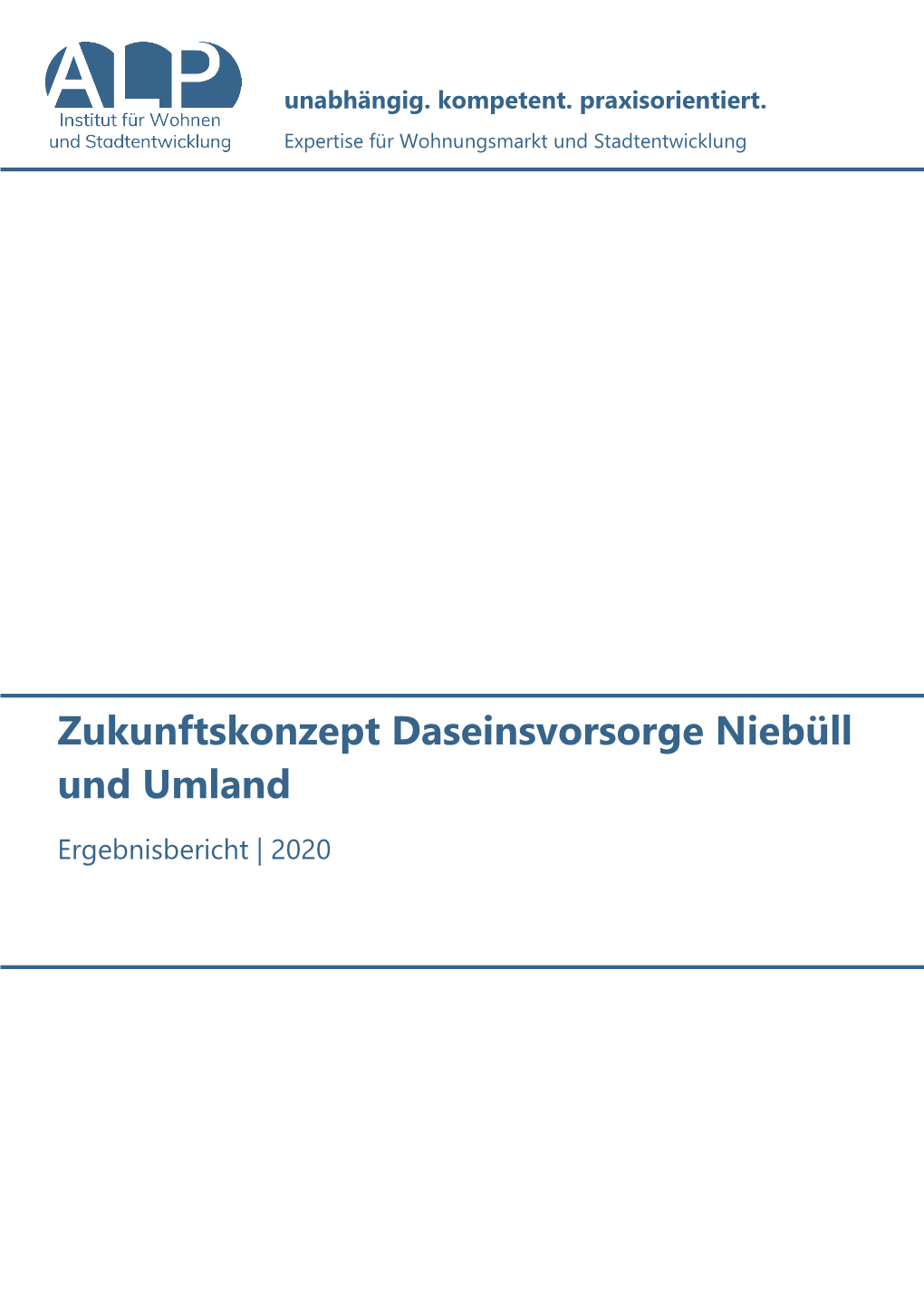 Zukunftskonzept Daseinsvorsorge Niebüll Und Umland