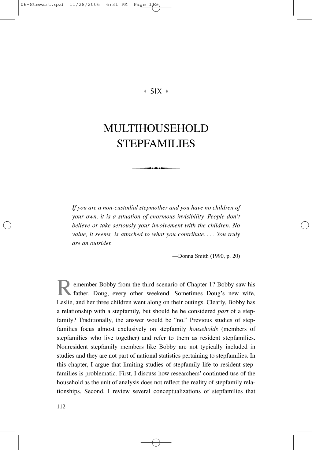 Multihousehold Stepfamilies