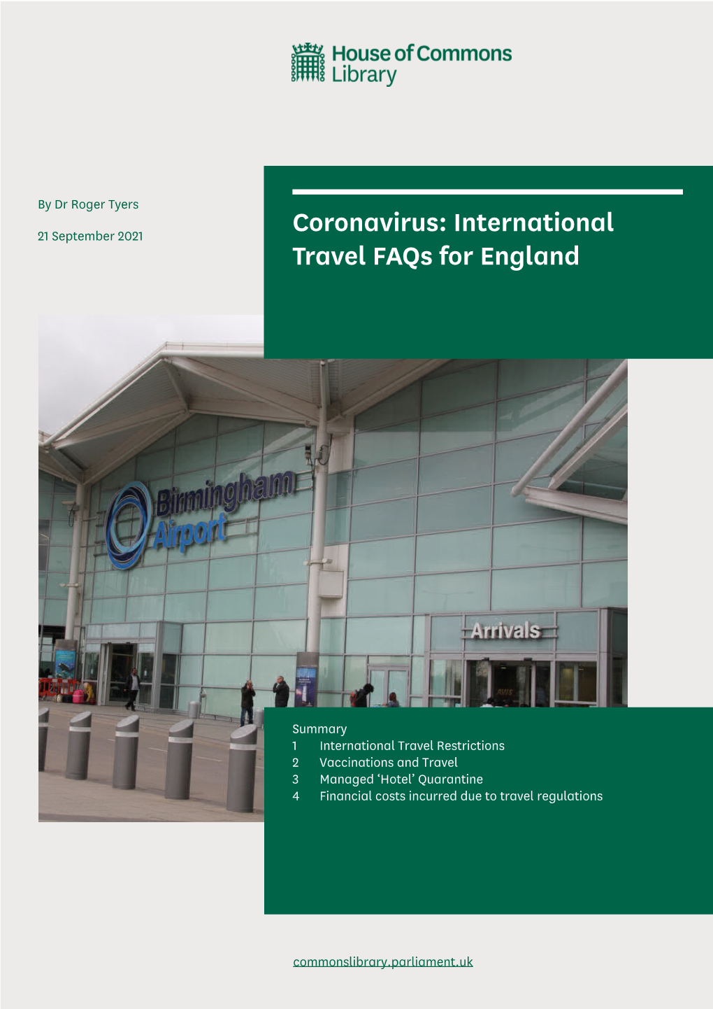 Coronavirus: International Travel Faqs for England