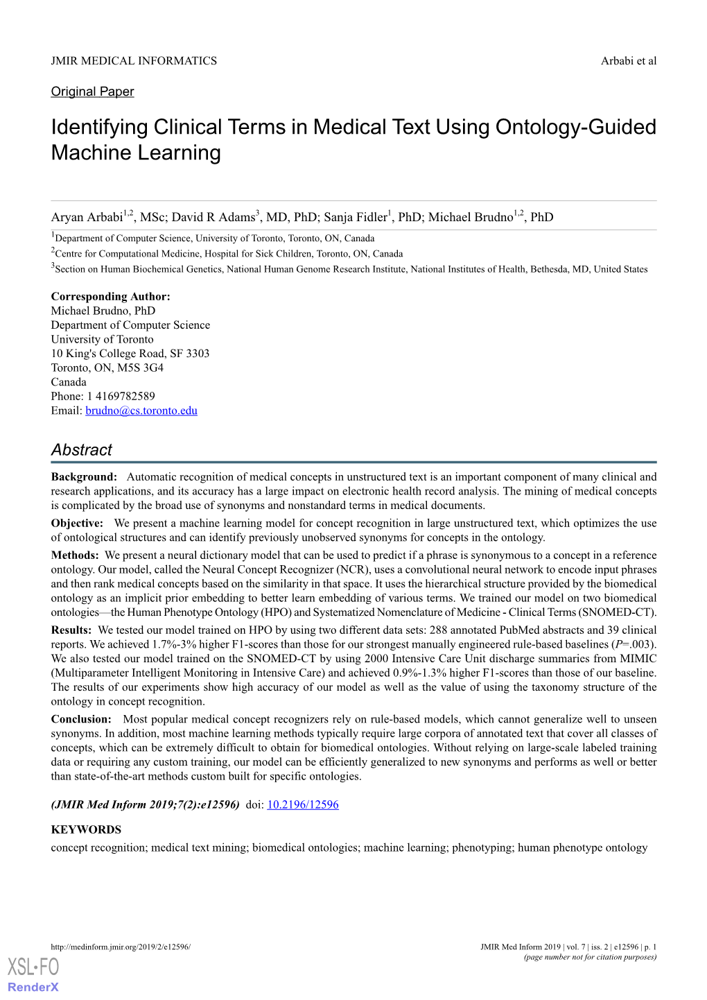 Identifying Clinical Terms in Medical Text Using Ontology-Guided Machine Learning