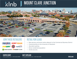 Mount Clare Junction 1201-1261 W Pratt St, Baltimore, Md 21223
