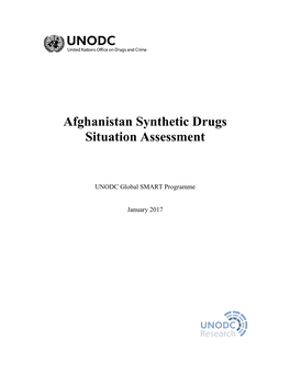 2017 Afghanistan Synthetic Drugs Situation Assessment